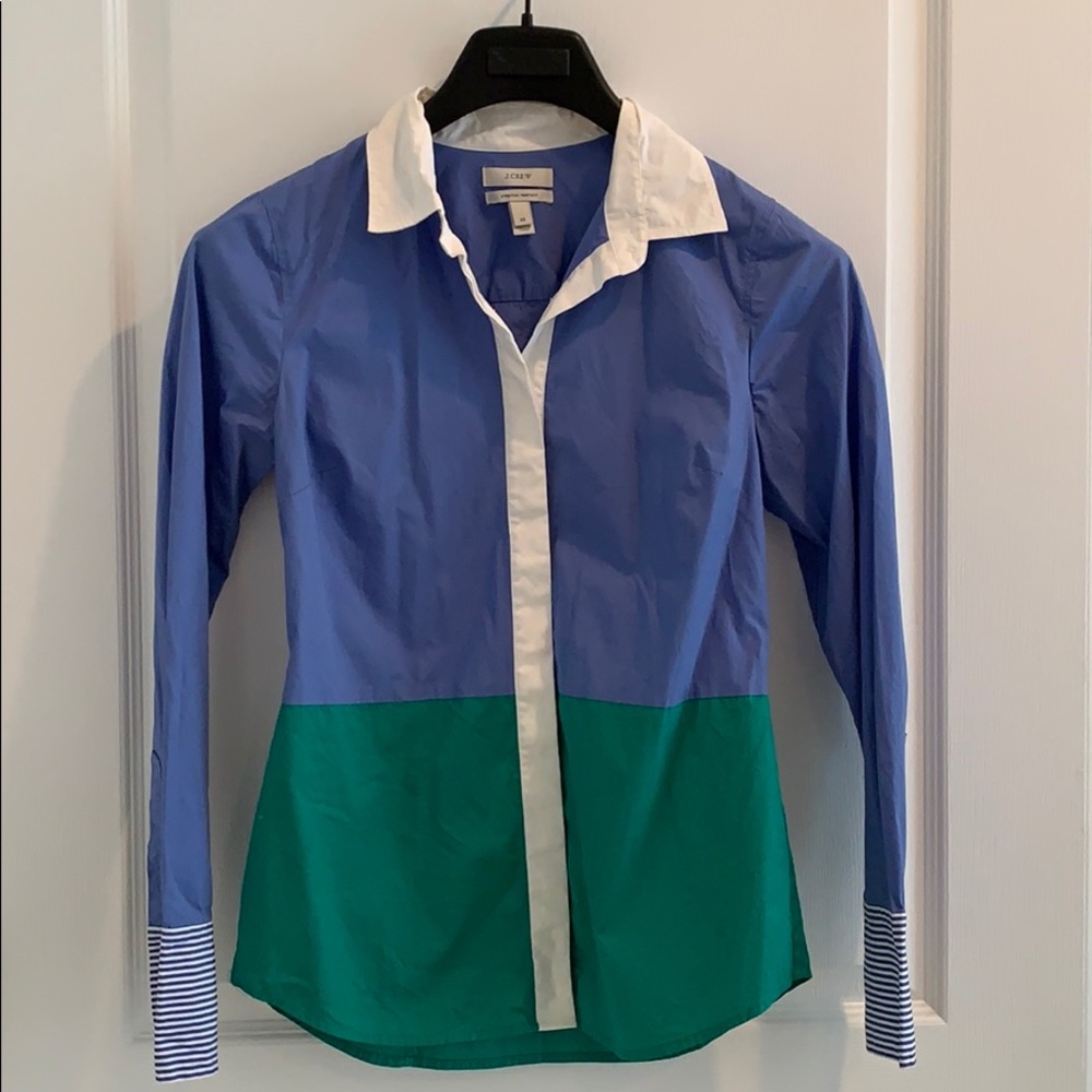 J. Crew Colorblock Dress Shirt